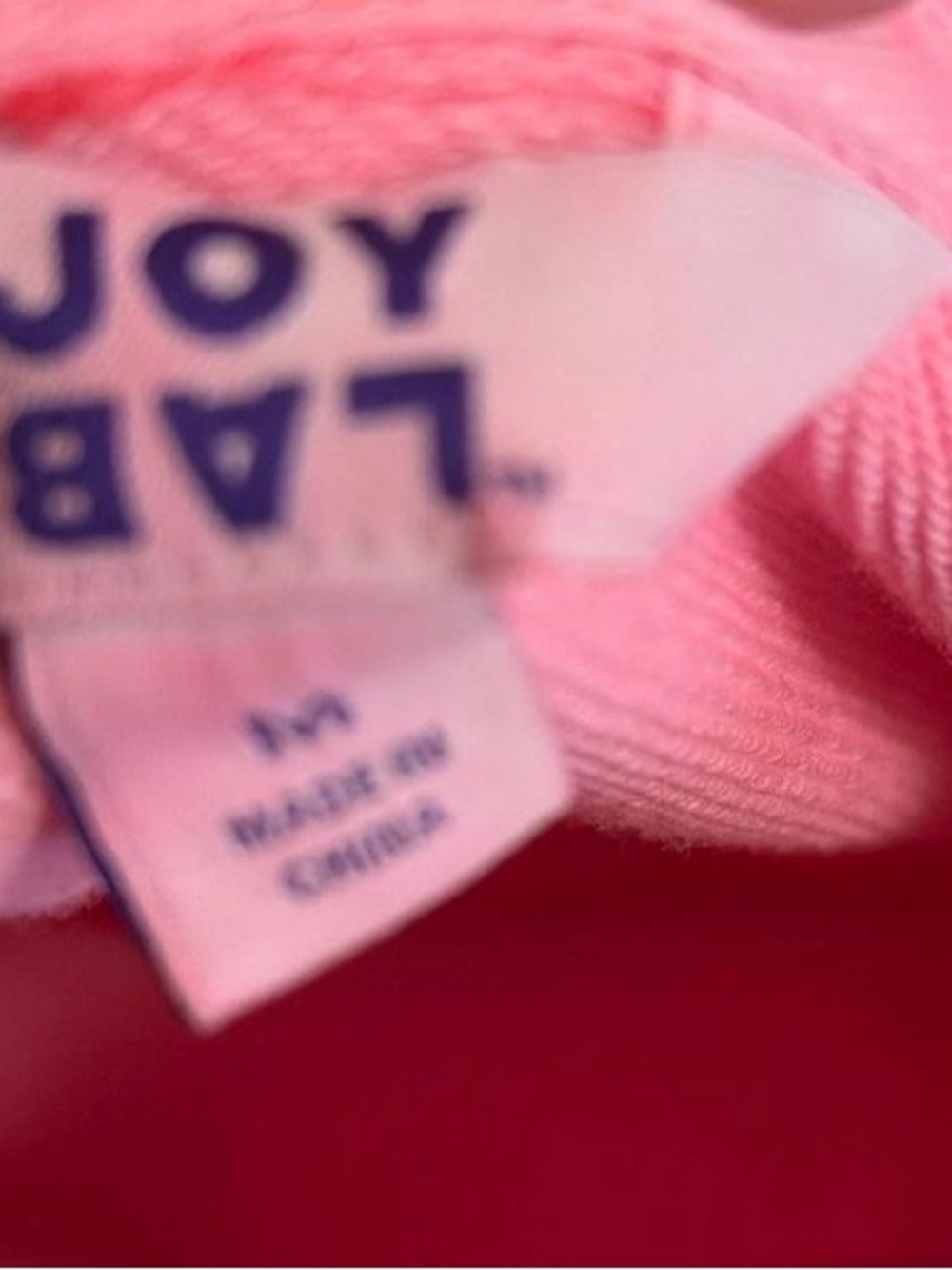 Joy Lab size M Hot Pink cropped workout hoodie with thumb holes - Picture 3 of 3